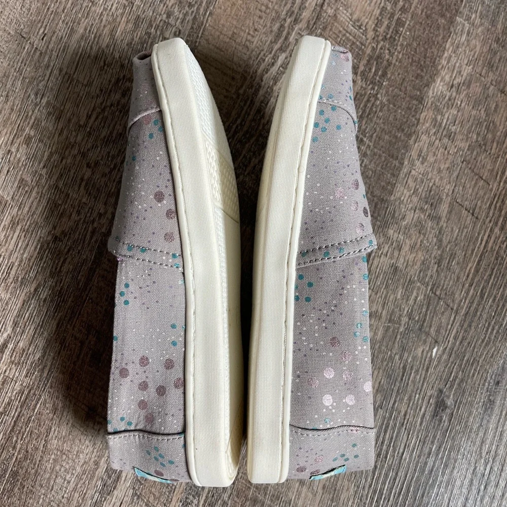 Toms Alpargata Drizzle Grey Superbloom Dot print shoes